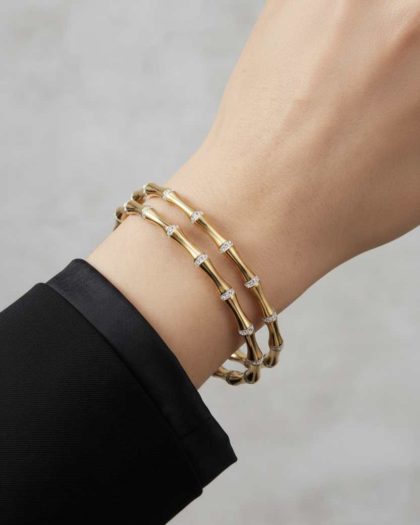 Studded Bamboo Bangle