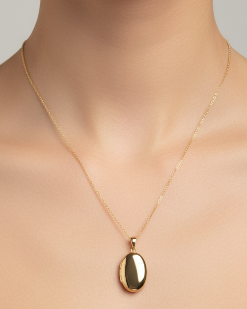 Oval Photo Locket