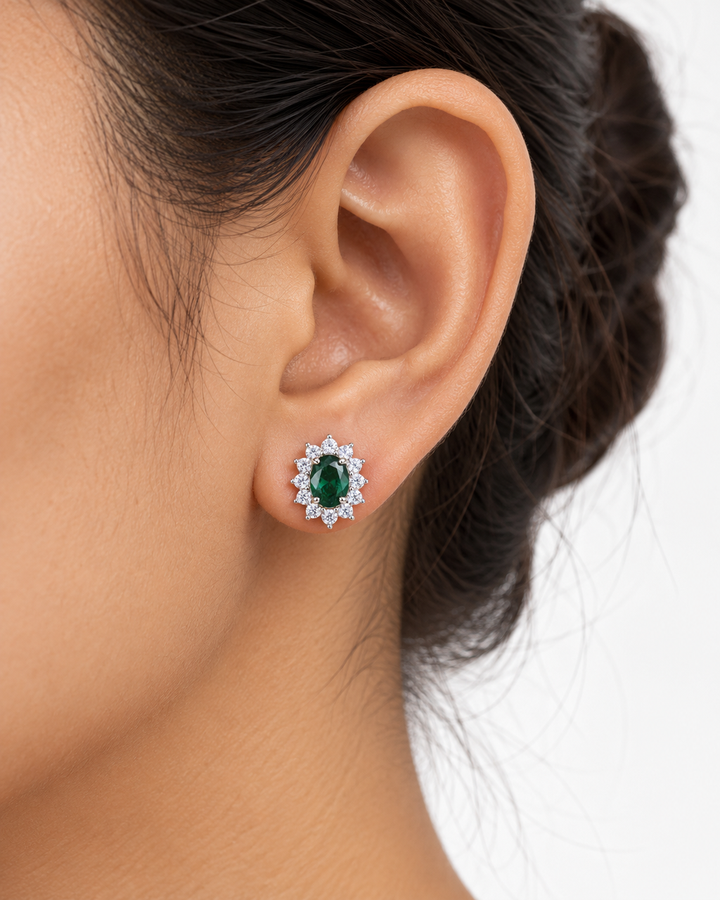 Emerald Heirloom Studs