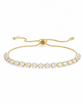 Oval-Cut Tennis (Gold)