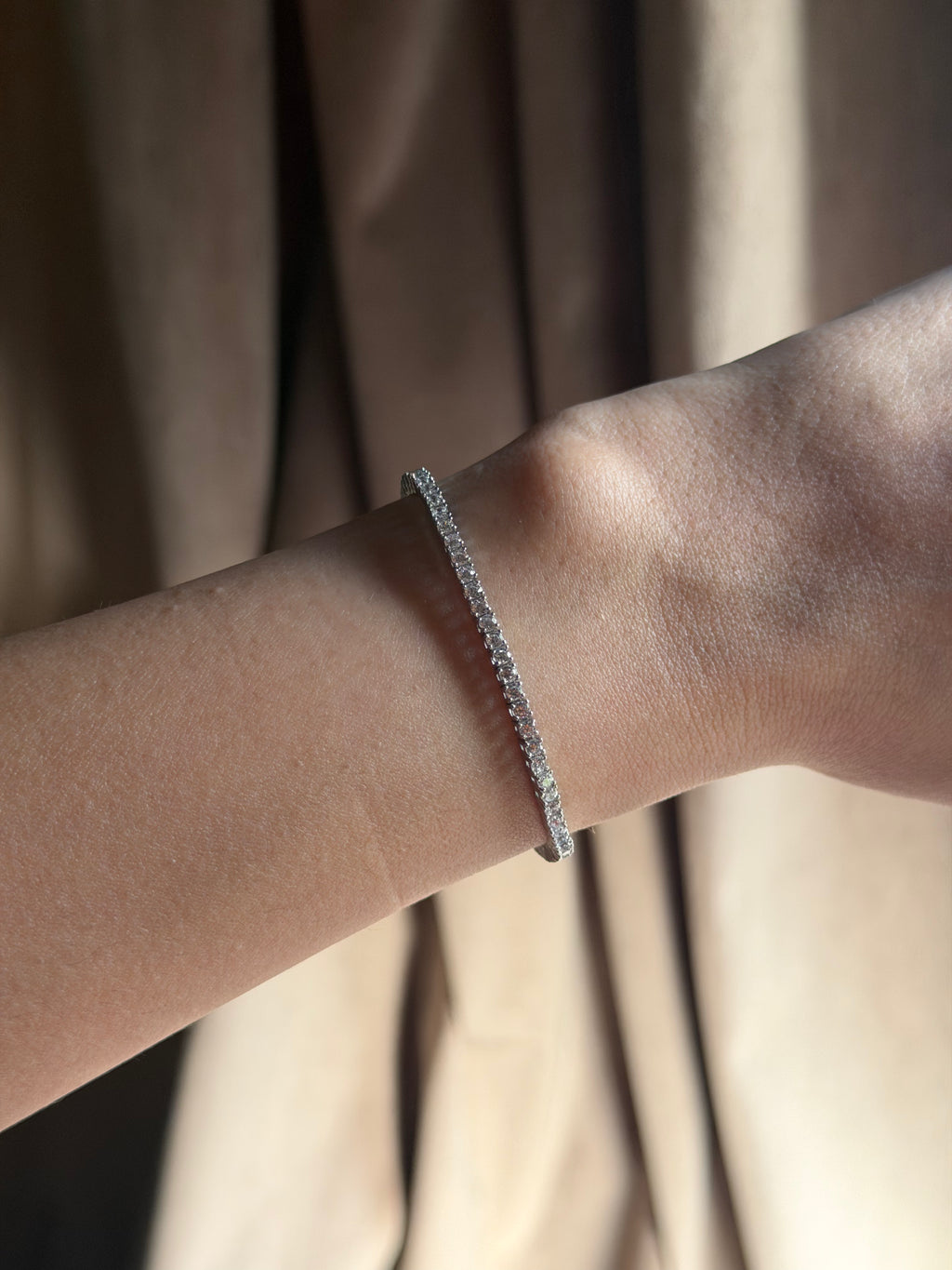 Premium Tennis Bracelet for Slim Wrists