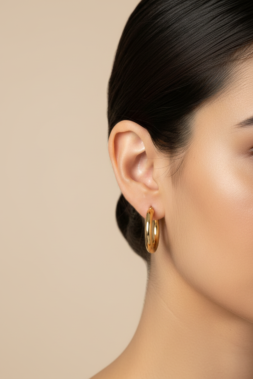 Classic Gold Hoops