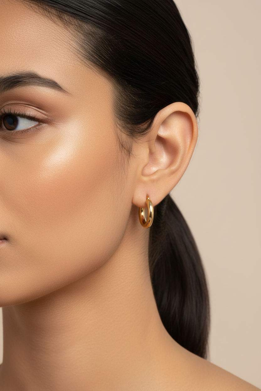 Classic Gold Hoops