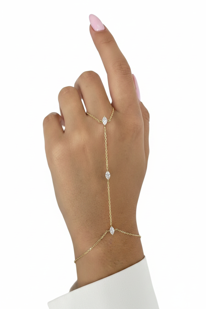 Marquise-Cut Handchain