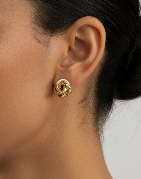 Gilded Knot Clip-Ons