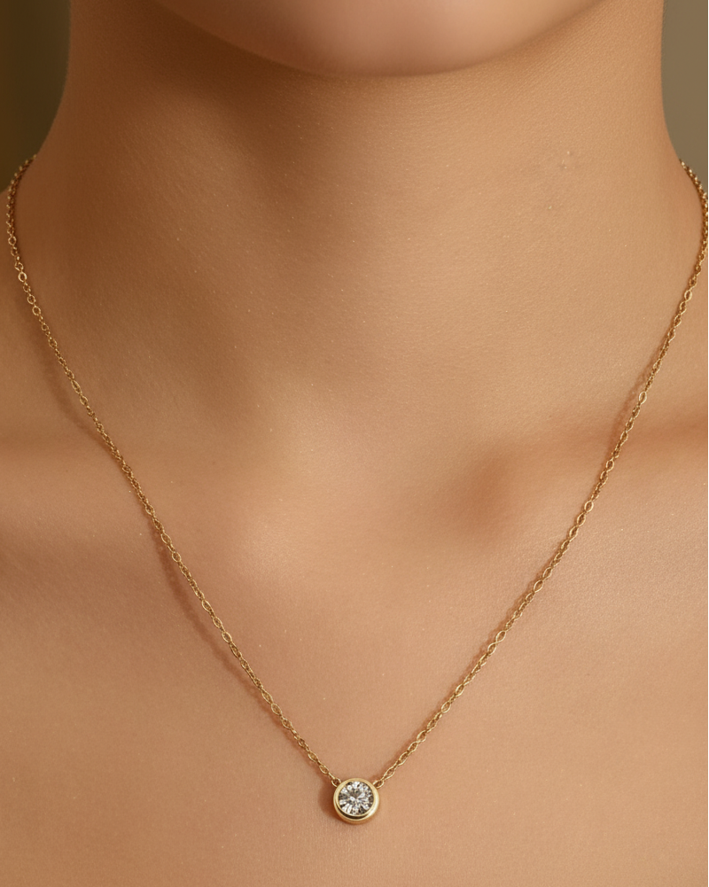 Bezel Drop Pendant