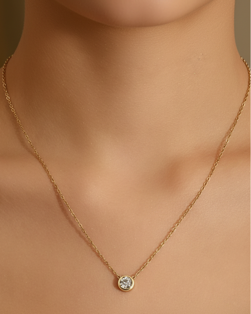 Bezel Drop Pendant